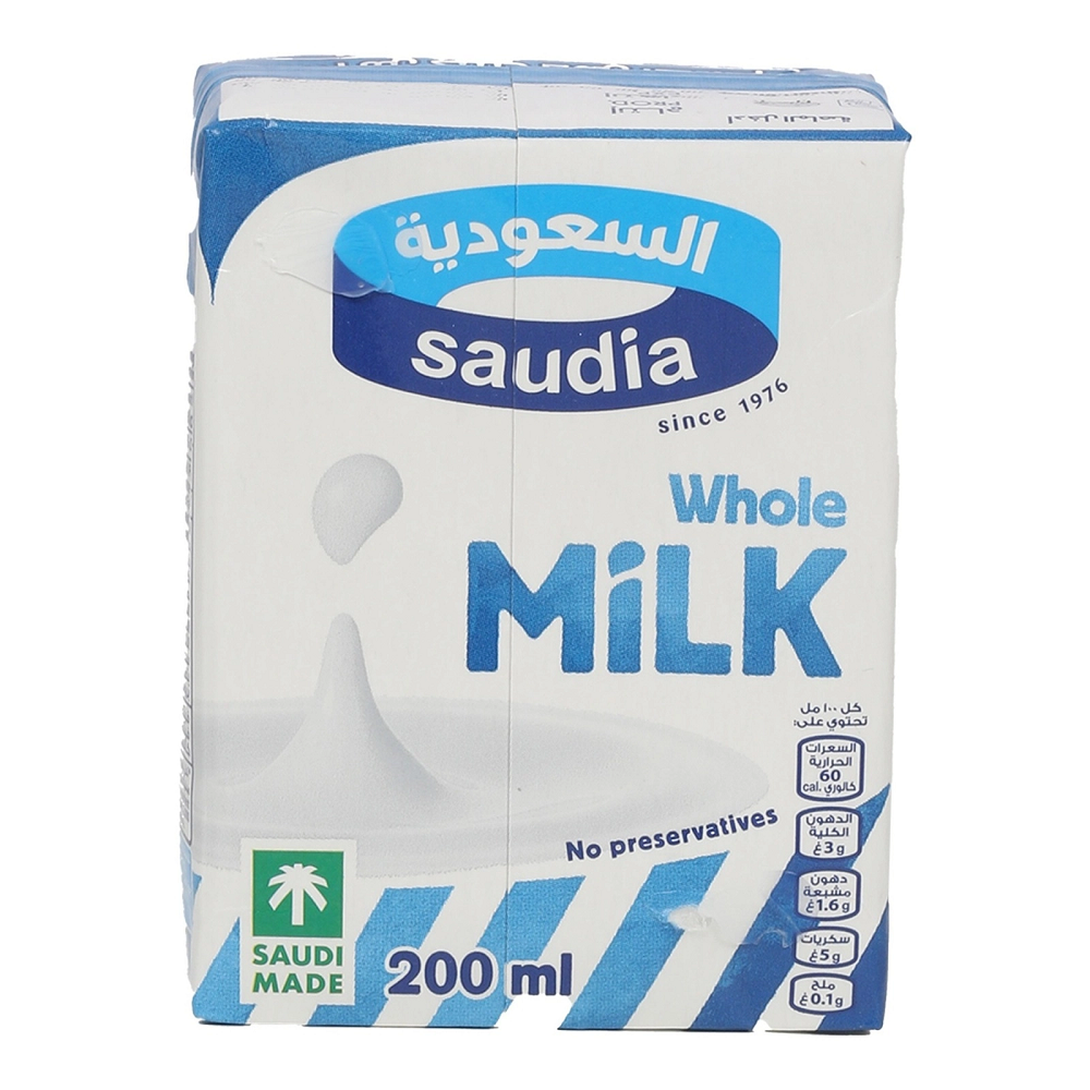 السعودية حليب كامل الدسم- 200مل
